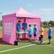 Heavy Duty 10x10 FT Instant Gazebo Tent with Awning, 3 Sidewalls, Sturdy Metal Frame, Adjustable Heights Outdoor Shelter for Camping and Events